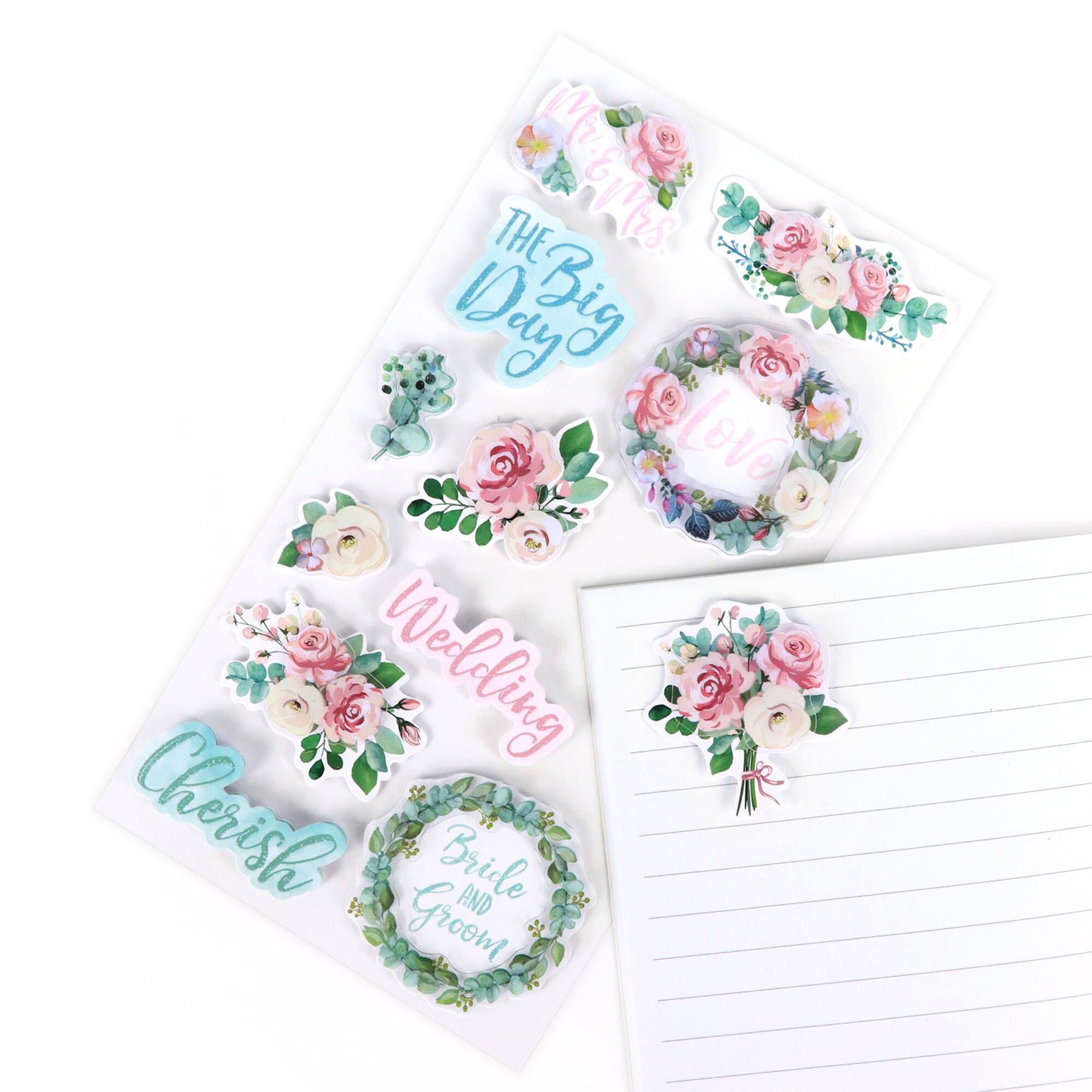 Wedding Sentiments Dimensional Stickers by Recollections™